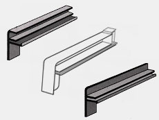 Aluminium-Außen- Fensterbanksystem 